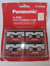 Vintage Panasonic 4-Pak Microcassettes RT-604MC  60 Minute Cassettes Osa... - $11.64