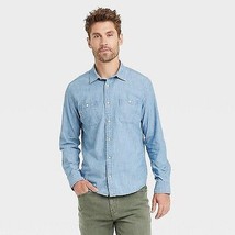 Men&#39;s Button-Down Shirt - Goodfellow &amp; Co Light Blue S - $16.99