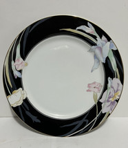 Vintage Mikasa Charisma Black 12 1/4&quot; Chop Plate Platter L9050 Japan - £11.60 GBP