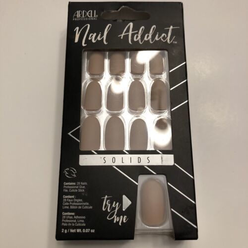 Ardell Professional Nail Addict False Nails NUDE 24ct Nails Premium New - $13.20