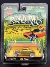 Jada Road Rats Rick Dore Series 1933 33 Ford Gold Diecast Rubber Tires 1/64 - £54.26 GBP