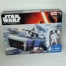 Star Wars The Force Awakens 3.75 Inch First Order Snowspeeder with Snowtrooper - £31.64 GBP