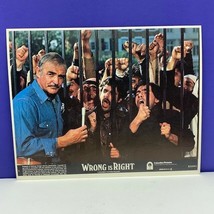 Lobby Card movie theater poster litho 1982 Wrong is Right Sean Connery B... - $14.80