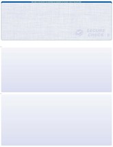 100 Blank Check Stock Paper - Check on top  Model 6592- Linen -Blue - £22.05 GBP