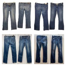 Y2K Low Rise Jeans Lot Boot Flare Size 7 Southpole, Bullhead, Vigoss, Hollister - £39.96 GBP