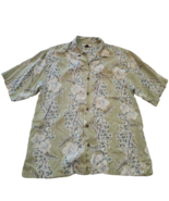 TOMMY BAHAMA - Men&#39;s Hawaiian Floral Medium 100% Silk Beach Short Sleeve... - €16,31 EUR
