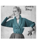 1950s Spencer Double Breasted Sweater Jacket - Knit pattern (PDF 1608) - £2.94 GBP