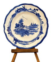 Antique Royal Doulton Flow Blue Norfolk Pattern 6 1/2 inch Tea Side Plat... - $19.14