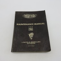 1961 Mercury Maintenance Manual Original Ford MD-6077.61 - $11.69