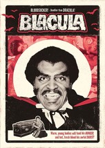 1972 Blacula Movie Poster Print William Marshall Vonetta McGee Horror  - £7.03 GBP