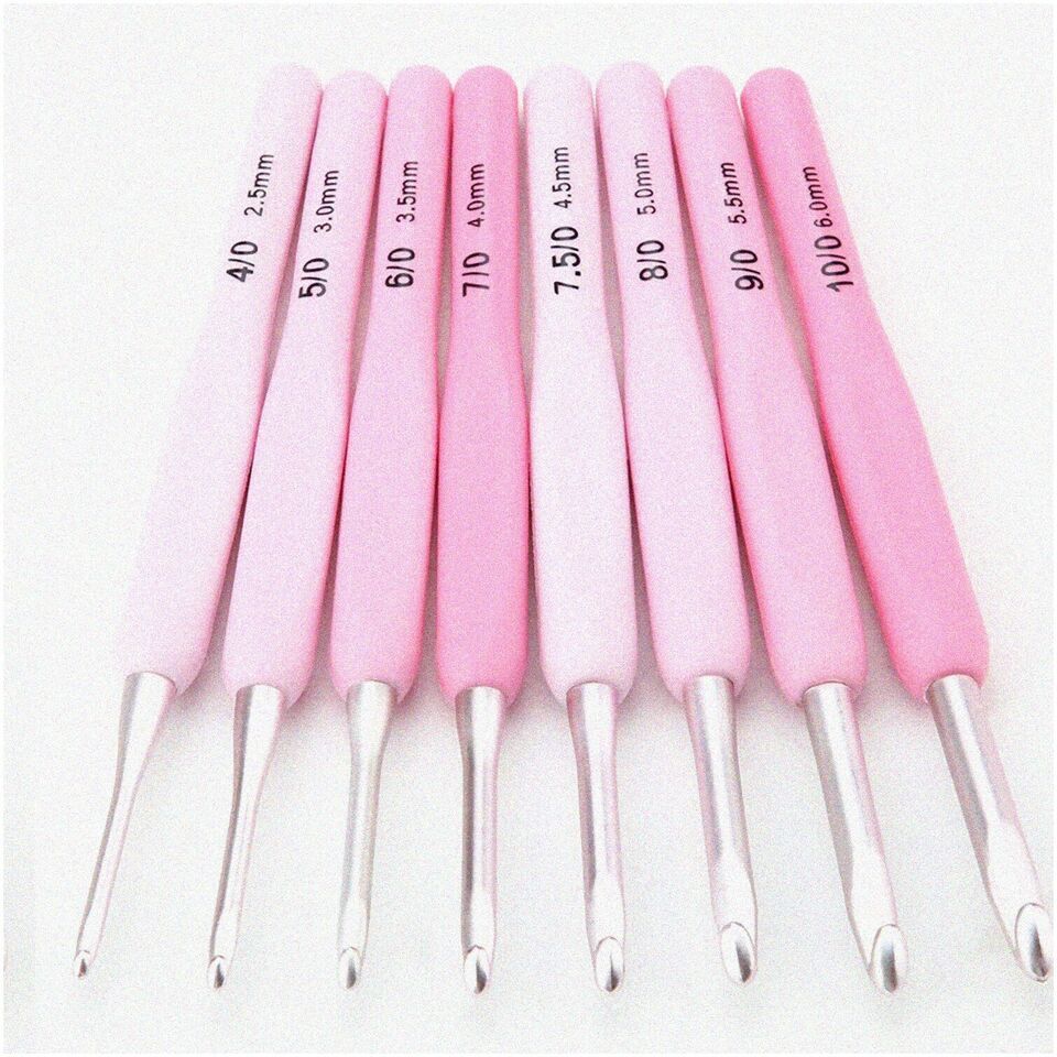 Rainbow Stitchcraft Crochet Set - 9 Pcs Gradient Color Crochet Hooks with Tulip - $45.49