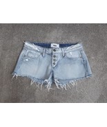 PAIGE Madison Button Front Raw Hem Pilot Wash Women&#39;s Distressed Shorts ... - £27.86 GBP