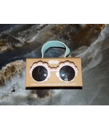 Mud Pie White W/Polka Dot Infant Sunglasses &amp; Neoprene Neck Strap 0-2 Ye... - $19.96 CAD