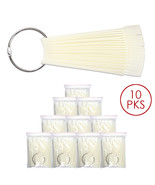 500Pc Natural Fan False Nail Tips Display With Metal Ring Holder And Screw - £39.49 GBP