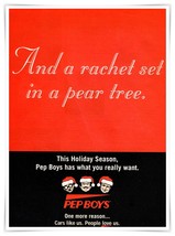 Pep Boys Rachet Set in a Pear Tree Holiday Vintage 2000 Full Page Magazi... - $9.70