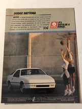 Dodge Daytona Vintage Print Ad Advertisement pa15 - £5.53 GBP