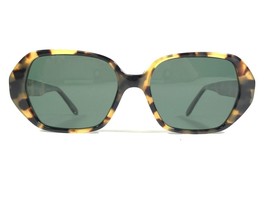 Morgenthal Frederics Sunglasses RAQUEL COL 202 Tortoise Hexagon w Green Lenses - £95.44 GBP