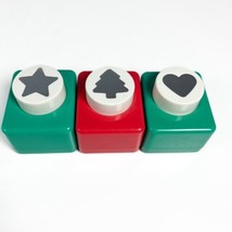 Bundle Of 3 Craft Punches By CARL (Heart, Christmas Tree, Star) - £9.33 GBP