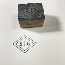 Vintage Printing block B/G advertising Company unknown 1” x 1 1/4” - £9.22 GBP