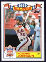 New York Mets Howard Johnson 1990 Topps Glossy All Star Insert #4 nr mt !   - £0.39 GBP