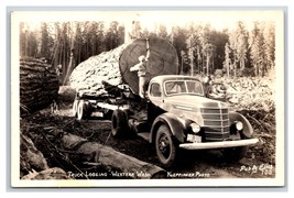 RPPC Truck Logging Western Washington WA Keppinger Photo Ellis 700 Postcard R20 - £12.41 GBP