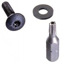 4 HTX SECURity RACK SCREWS + 1 TBIT Star Post driver BIT 10-32" MIDDLE A... - $18.13