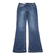 Earl Jeans Pants Womens 6 Blue Mid Rise Slim Boot Cut Casual Bottomwear - £23.52 GBP