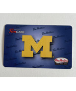 Tim Hortons Gift Card U of M Michigan Football Collectable (Unused/No Ba... - $6.42 CAD