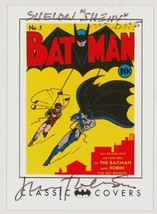 Batman Archives Classic Covers Art Card #1 SIGNED Jerry Robinson Sheldon Moldoff - £126.60 GBP