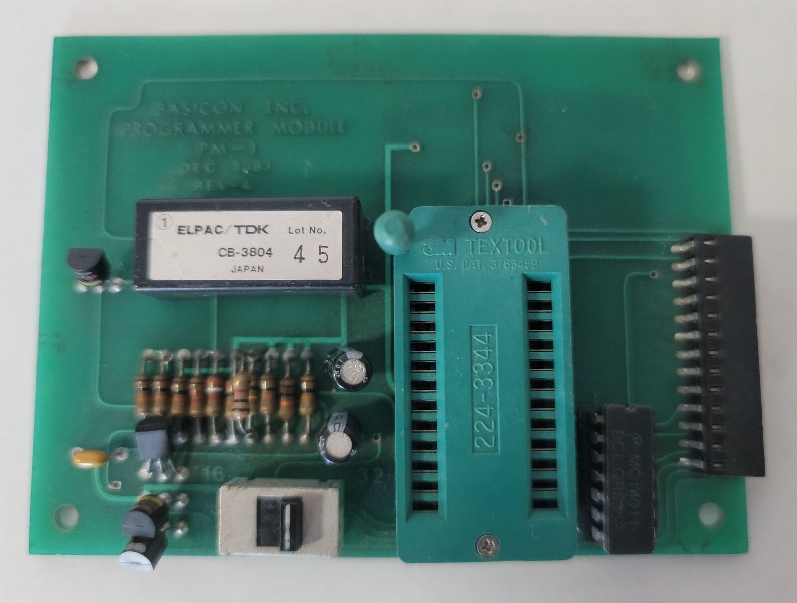 Basicon Inc PM-1 Programmer Module , 1983, Revision A - $48.97