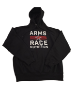 Arms Race Nutrition Men&#39;s Hoodie Large Core Fleece Military Black Pullover - $32.08 CAD