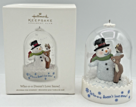 Hallmark Keepsake Ornament Club Who-o-o Doesn&#39;t Love Snow! 2012 U125 - £11.78 GBP