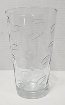 Vtg Clear Libbey Embossed Leaf Replacement 14oz Glass 6&quot; Tall - $7.85