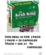 3X Kesh King Ayurvedic Capsules Prevent Hair Loss Premature Greying 30 C... - $25.33 CAD