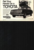 1967 Toyota Corona Vintage Print Ad Get Your Hands On A Toyota b6 - $25.98