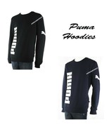 PUMA NEW MENS BIG LOGO CREW SWEATSHIRT PULLOVER FLEECE LINED TRAINING WA... - $35.49 CAD