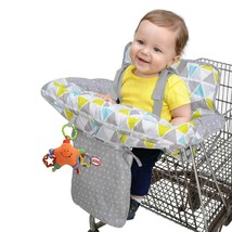 Nuby Baby Shopping Cart Cover and High Chair Cover 2 in 1 Geometric Tria... - $622.26 MXN