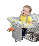 Nuby Baby Shopping Cart Cover and High Chair Cover 2 in 1 Geometric Tria... - €28,31 EUR