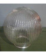 Vintage Ribbed Clear Glass Ceiling Lamp Light  Globe Shade Sphere, 3 1/8... - €13,02 EUR