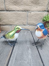 Life Size, Hand Painted Realistic Metal Bird Statue, CHOOSE Style - £14.12 GBP