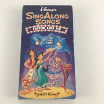 Disney Sing Along Songs VHS Tape Friend Like Me Aladdin Whole New World Vintage - £13.29 GBP