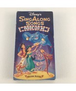 Disney Sing Along Songs VHS Tape Friend Like Me Aladdin Whole New World ... - £13.25 GBP