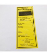 Menu Grandma&#39;s Beans &amp; Cornbread Pine Mountain Village Eureka Springs Ar... - $129.72 MXN