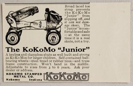 1926 Print Ad KoKoMo Junior Roller Skates Kokomo Stamped Metal Indiana - £7.11 GBP