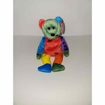 MWMT TY Beanie Babies Frankenteddy (Green and Blue Feet) 2001 Halloween Bear - £15.57 GBP