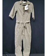 ba&amp;sh Jumpsuit Combinaison Frida Khaki Denim Green One Piece Size XS - $79.43