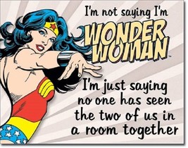 Wonder Woman Marvel Super Hero Comics Retro Same Room Wall Decor Metal Sign - $21.77