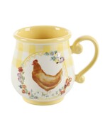 Four (4) Pioneer Woman ~ Novelty ~ Yellow Gingham ~ 16 Ounce Mug Set ~ C... - €43,27 EUR