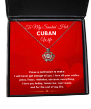 Cuban Wife Necklace Gifts - Crown Pendant Jewelry Valentines Day Present From  - £39.80 GBP