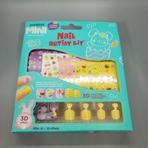 Kiss imPress Mini Press-On Kids Manicure Nail Artist Kit Easter Spring Bunny - £7.48 GBP